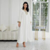 Muslim Women's Wear Fashion Stitching Lace Abaiya Robe