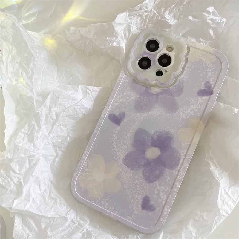 Oil Painting Flower Mobile Phone Case Bracket