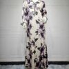 Muslim Arabic Dubai Printed Robe
