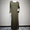 Dubai Pullover Robe Chiffon Pleated Dress