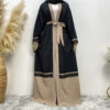 Ladies' Long Skirt With Lace Stitching Cardigan