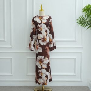 European And American Dubai-style Fashion Printed Dress