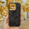 Gold Foil Carbon Fiber Forged Grain Phone Case