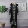 Women's Fashion V-neck Front And Rear Rhinestone Bell Sleeve Robe